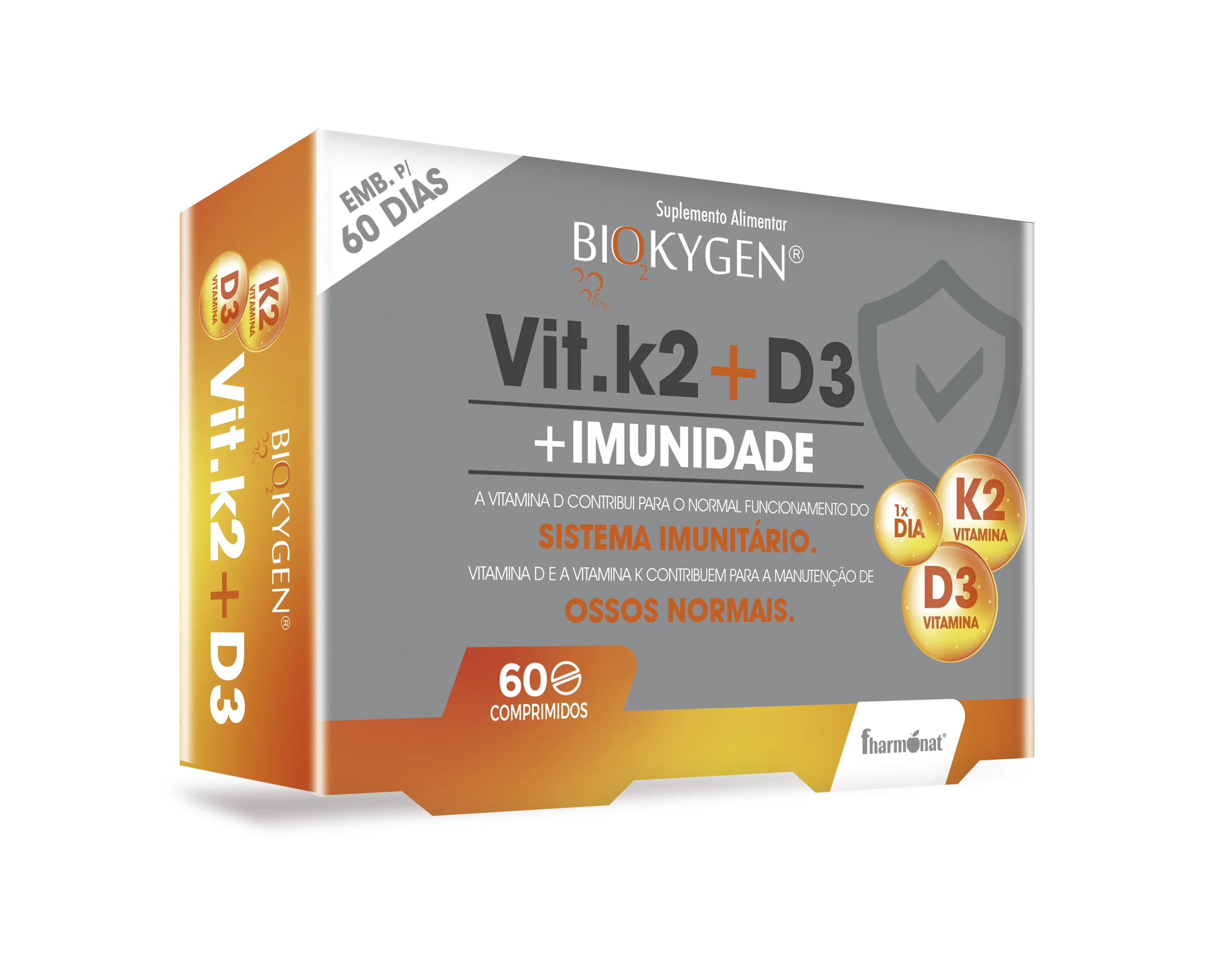 Biokygen Vitamina K2 + D3 60 Comprimidos