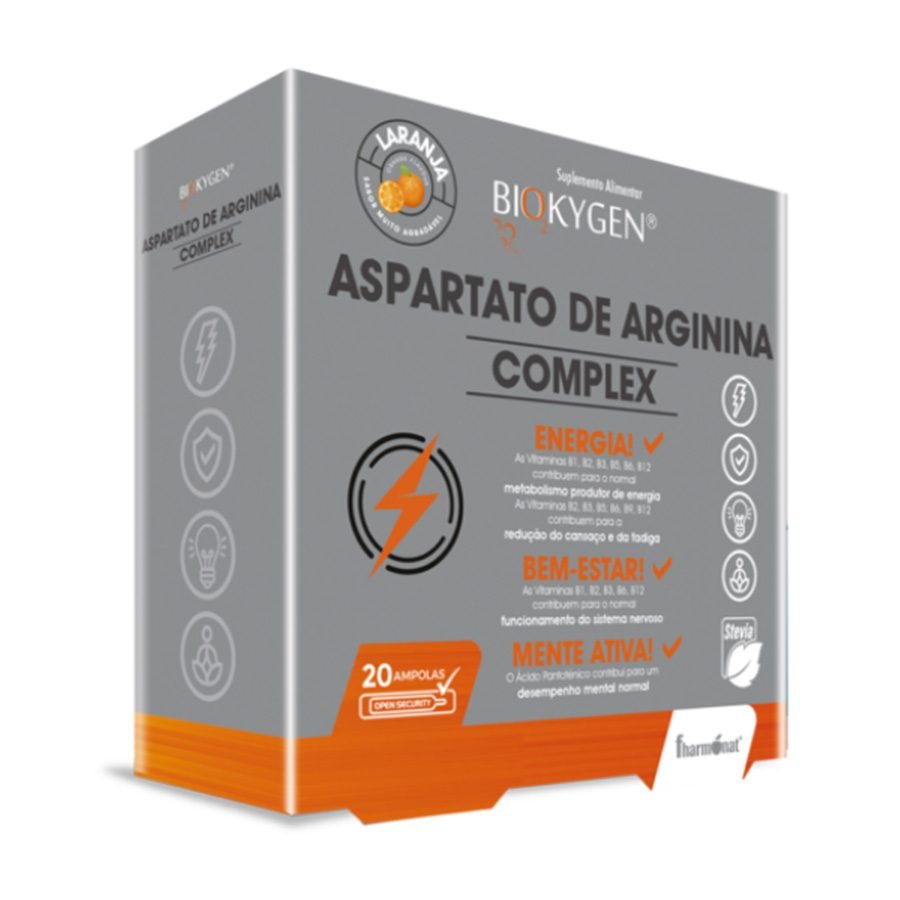 Biokygen Aspartato Arginina Complex 20 Ampolas