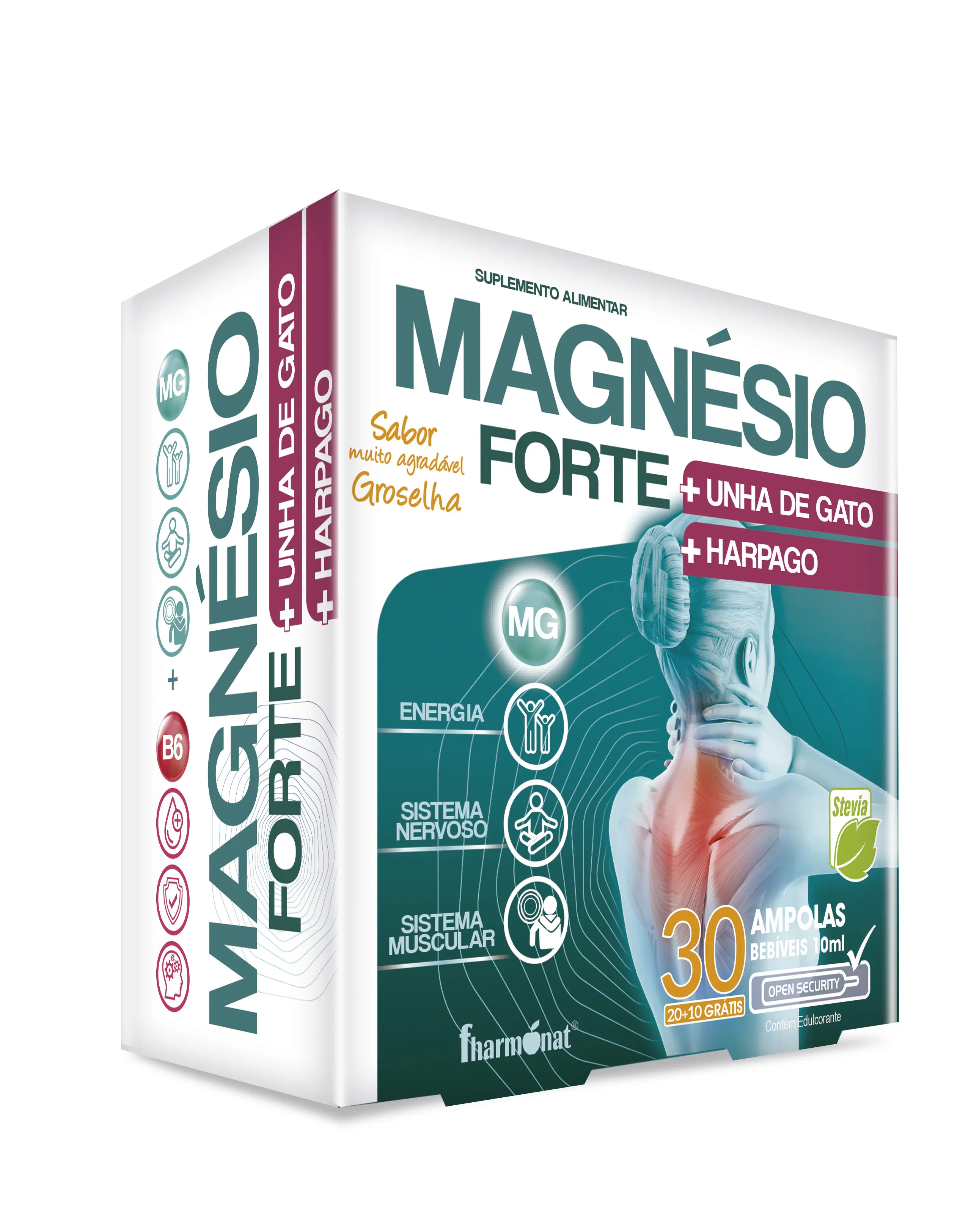 Magnésio Forte + Unha de Gato + Harpago