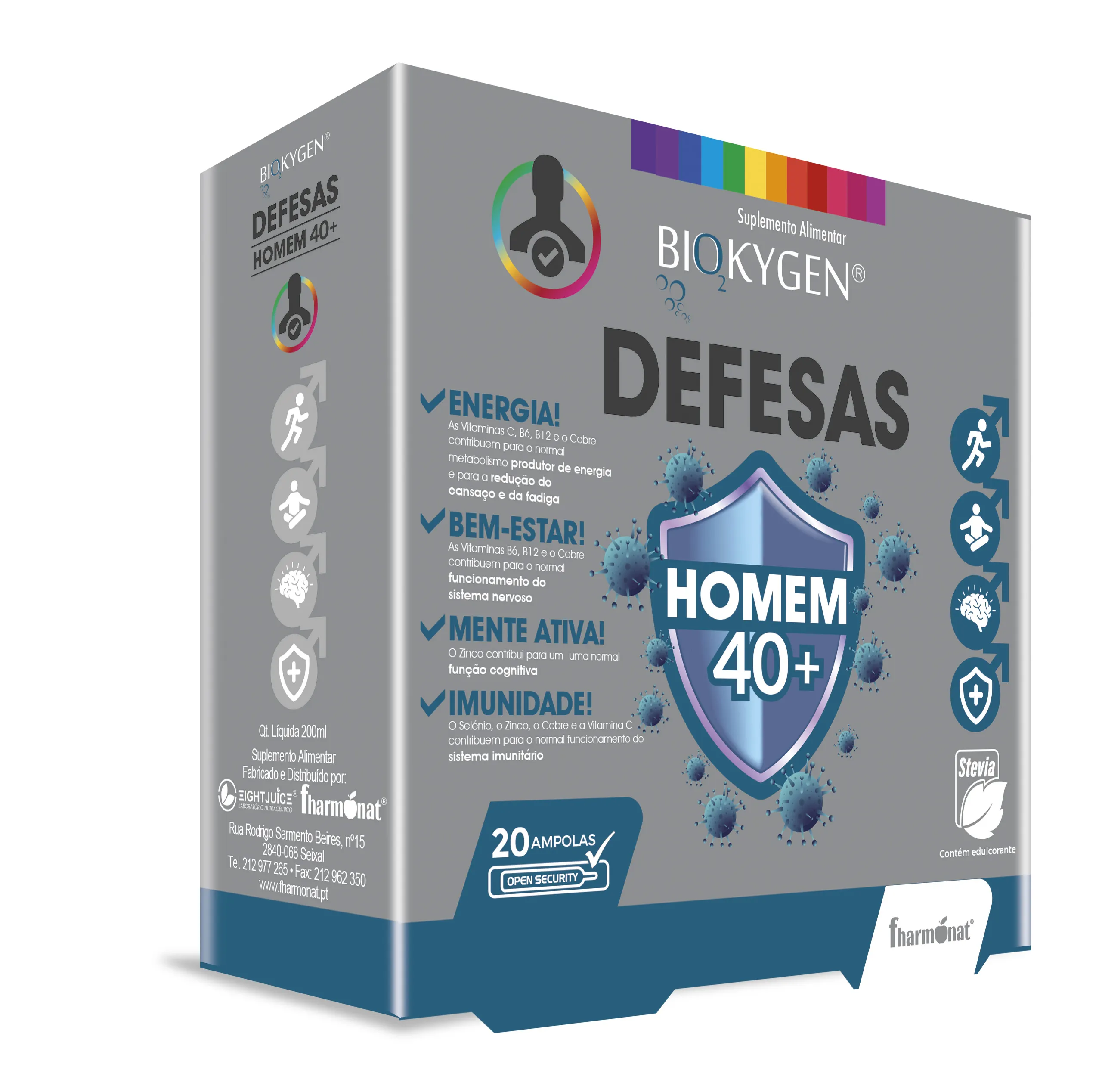 Biokygen Defesas Homem 40+ 20 Ampolas