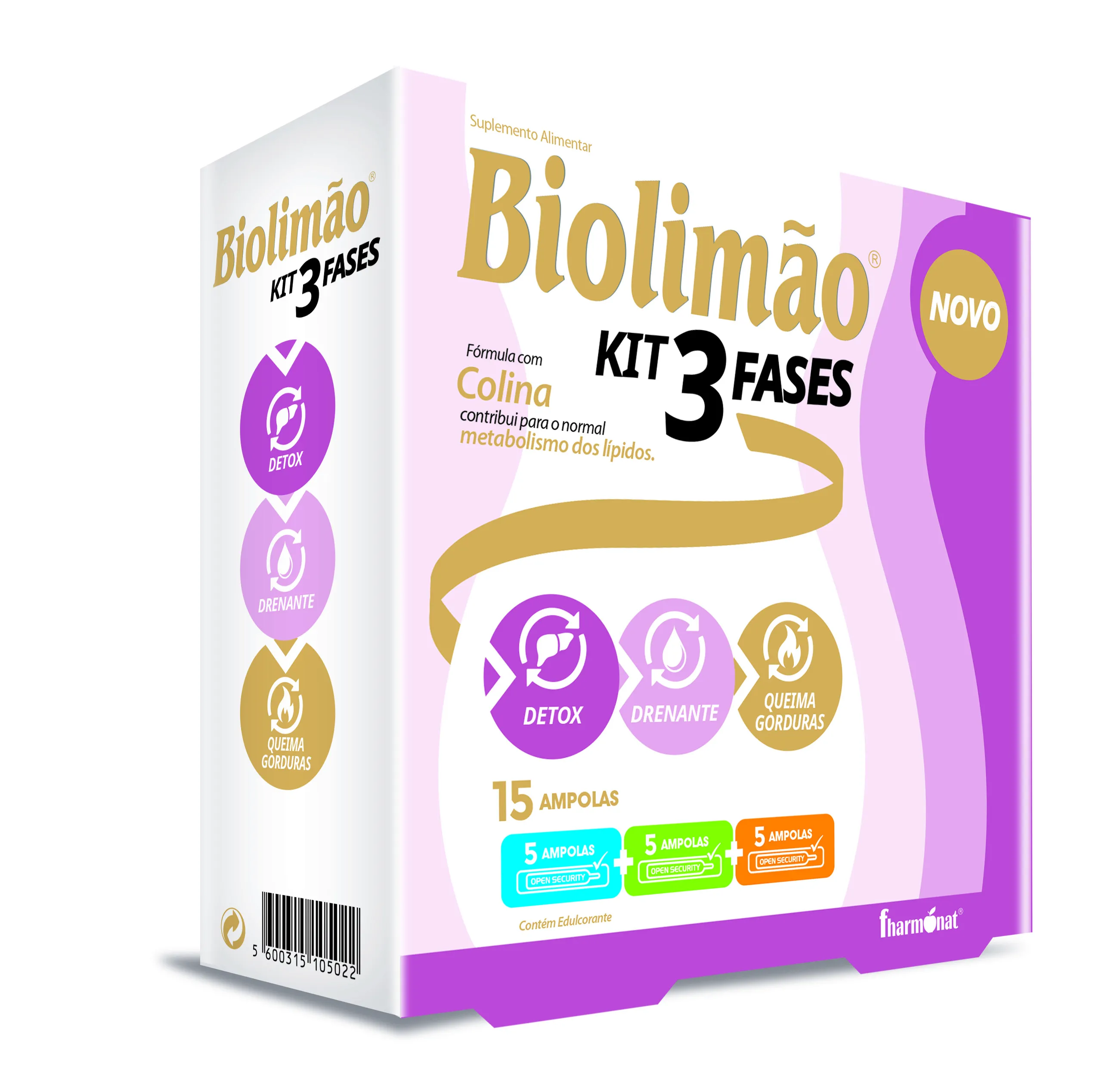 Biolimão Kit 3 Fases 15 Ampolas