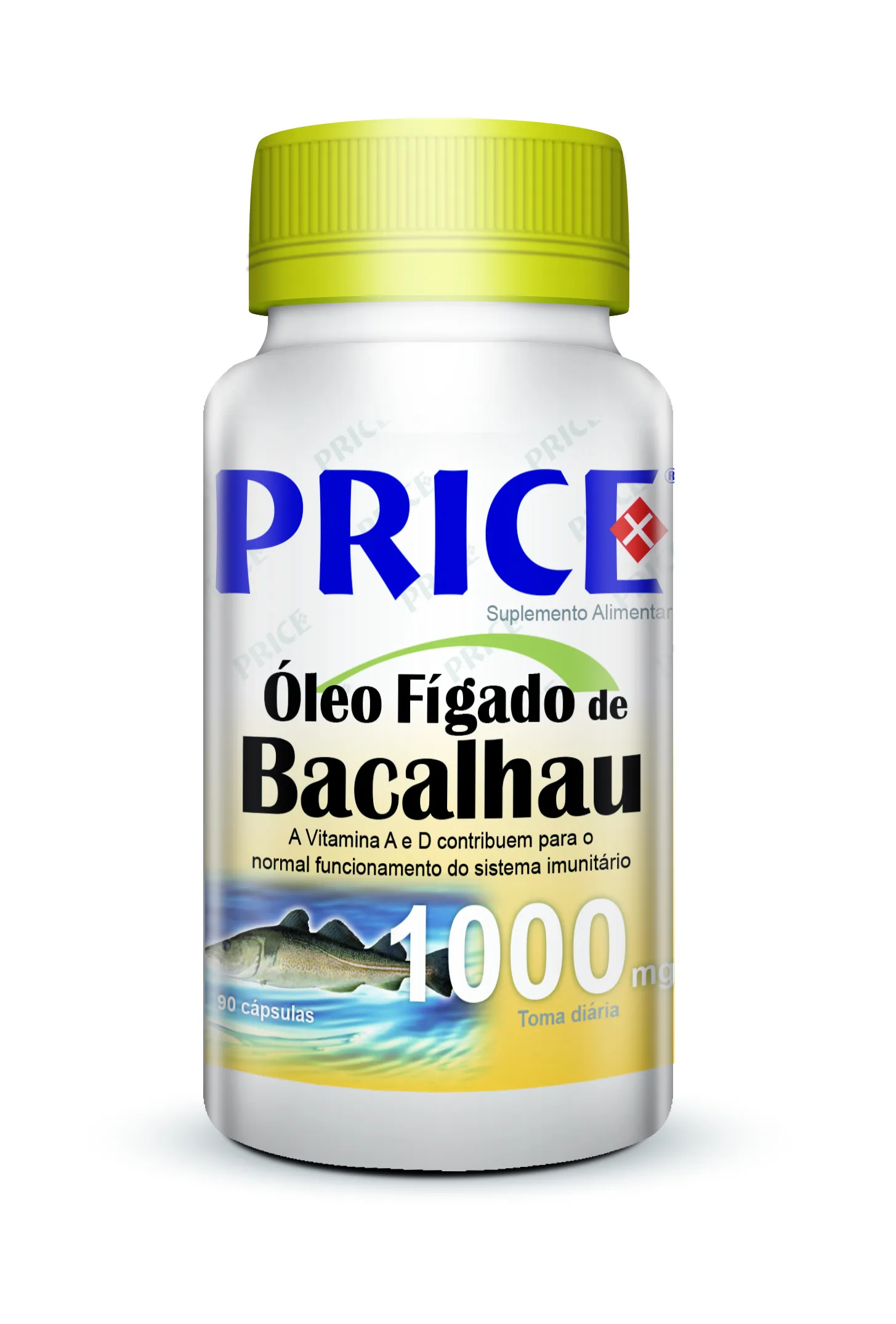 Óleo de Fígado de Bacalhau 1000mg 90 Cápsulas