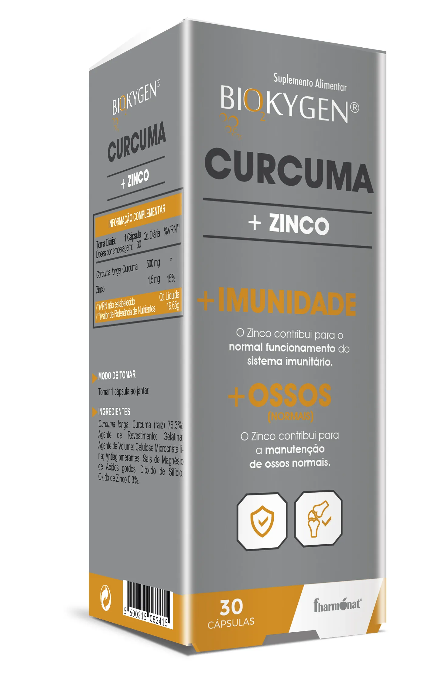 Curcuma 500mg 30 Cápsulas