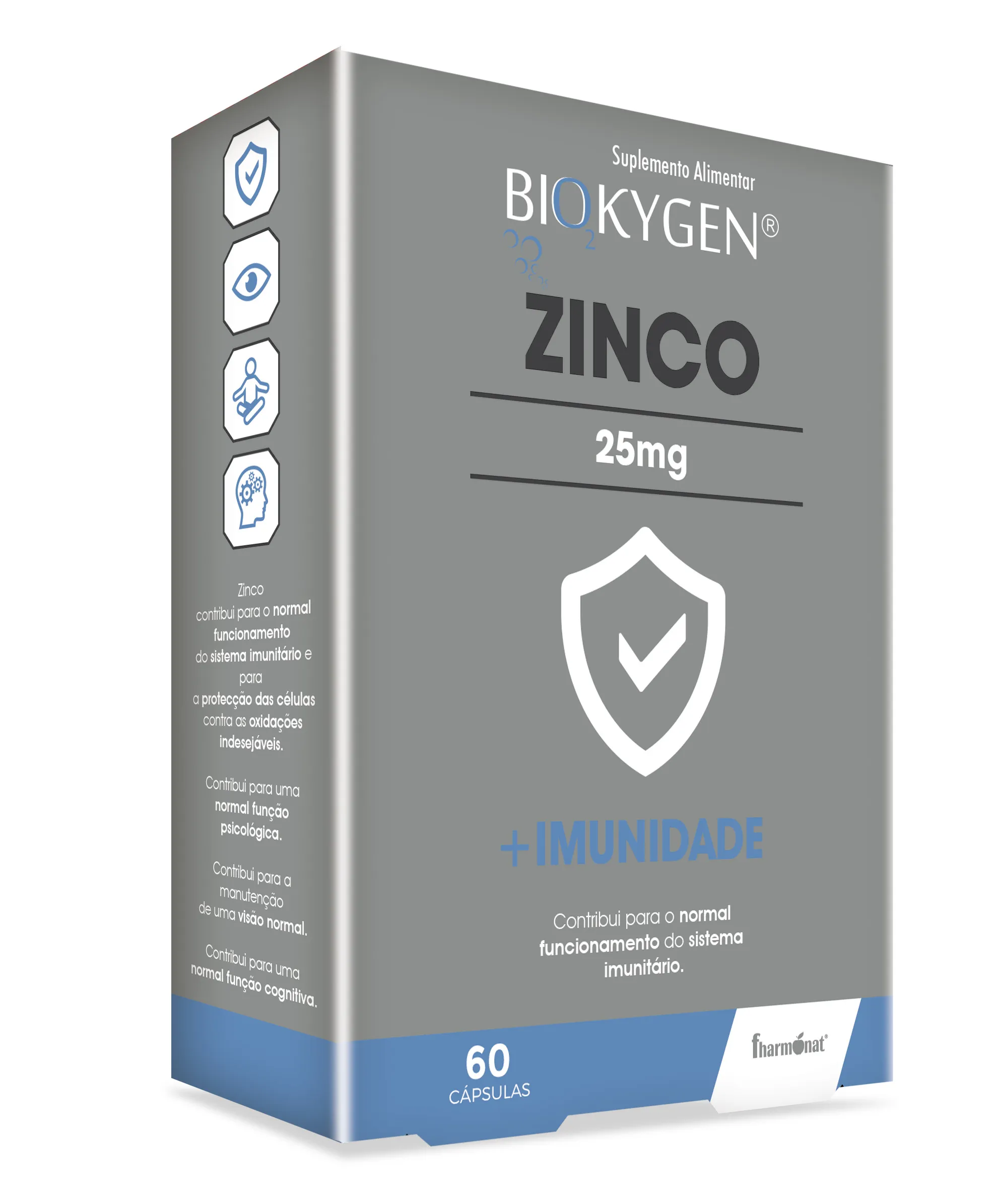 Biokygen Zinco 25mg 60 Cápsulas