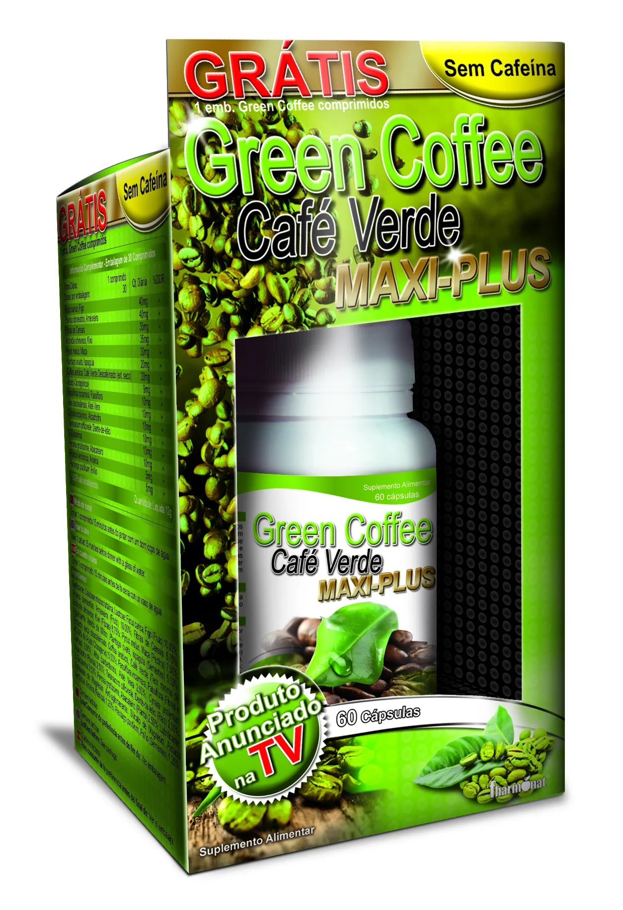 Green Coffee Maxiplus Kit 60 Cápsulas + 30 Comprimidos