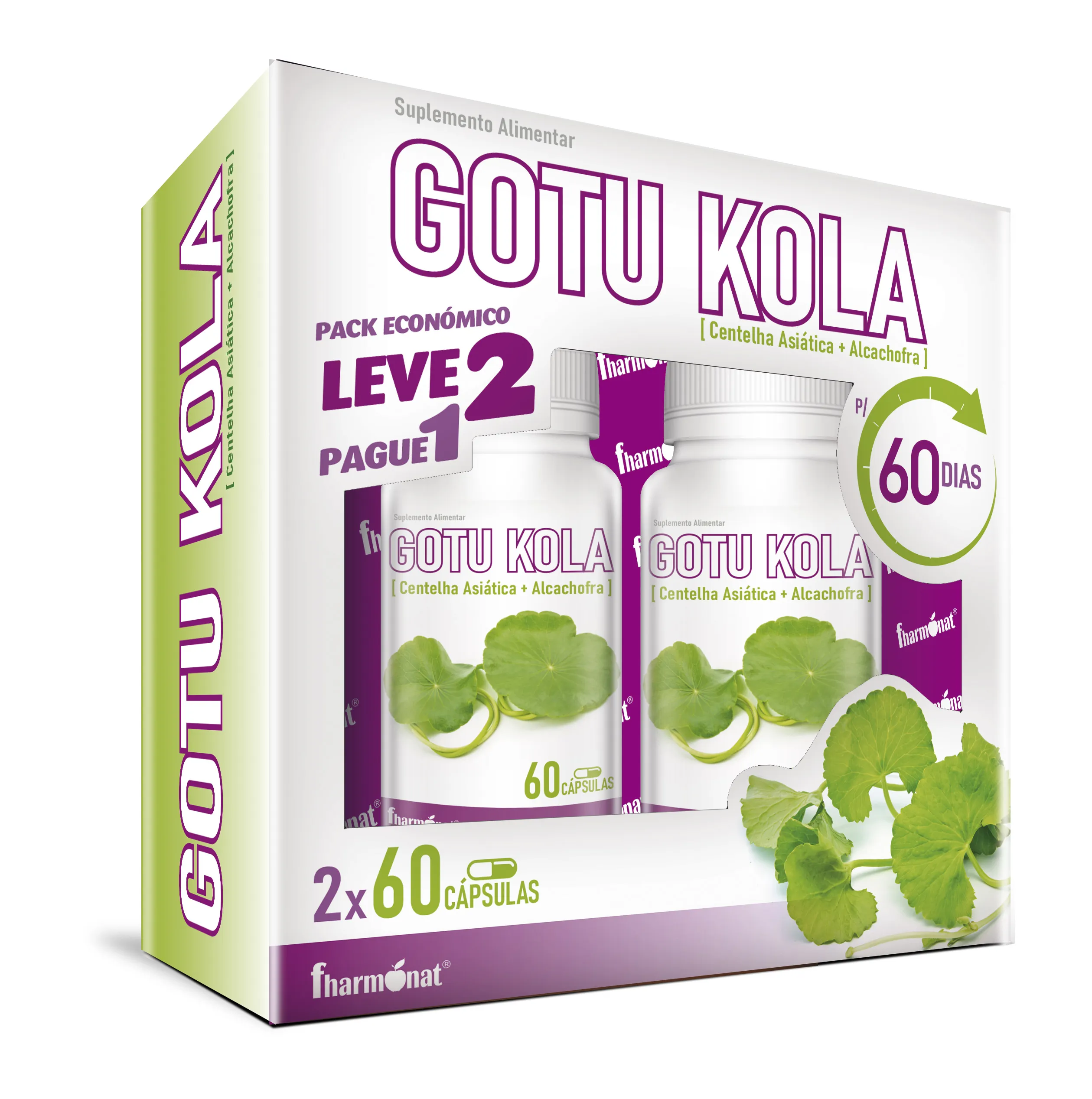 Gotu Kola 60+60 Cápsulas (Pague 1 Leve 2)