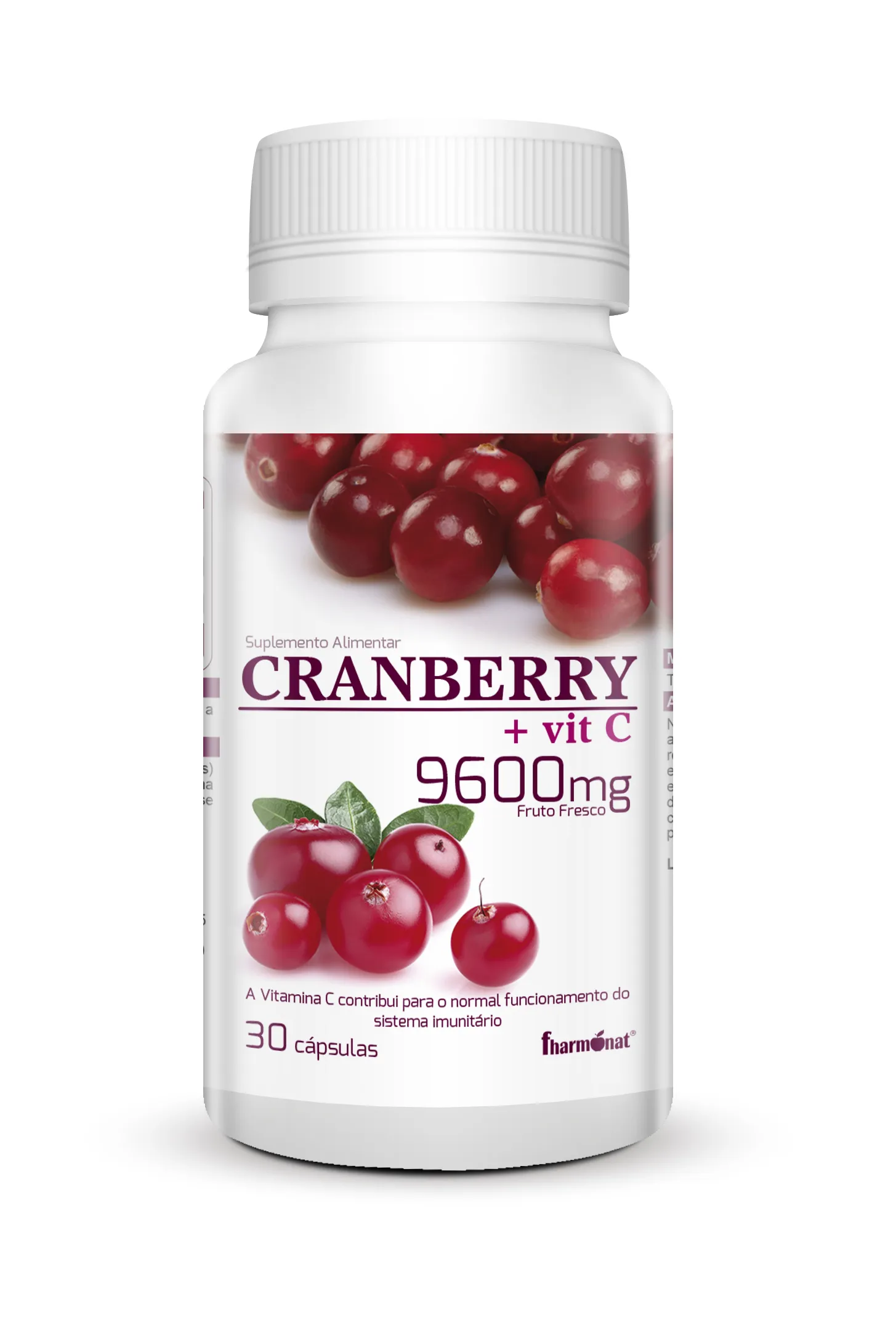 Cranberry + Vitamina C 9600mg 30 Cápsulas
