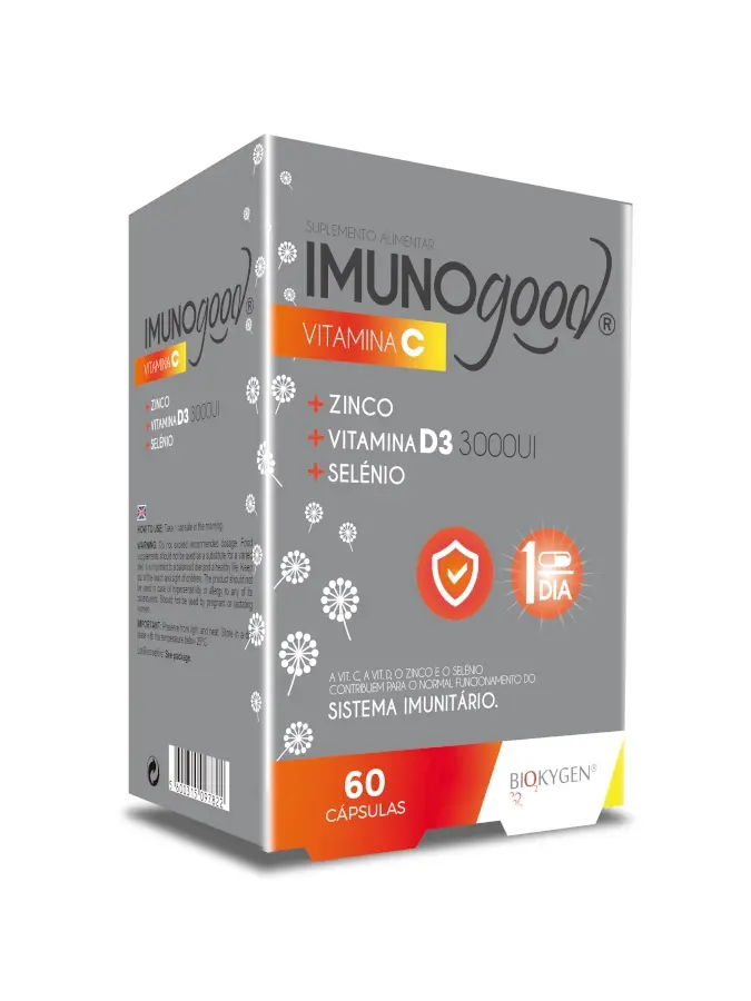 Imunogood Vitamina C + Zinco + Vitamina D3 + Selénio 60 Cápsulas