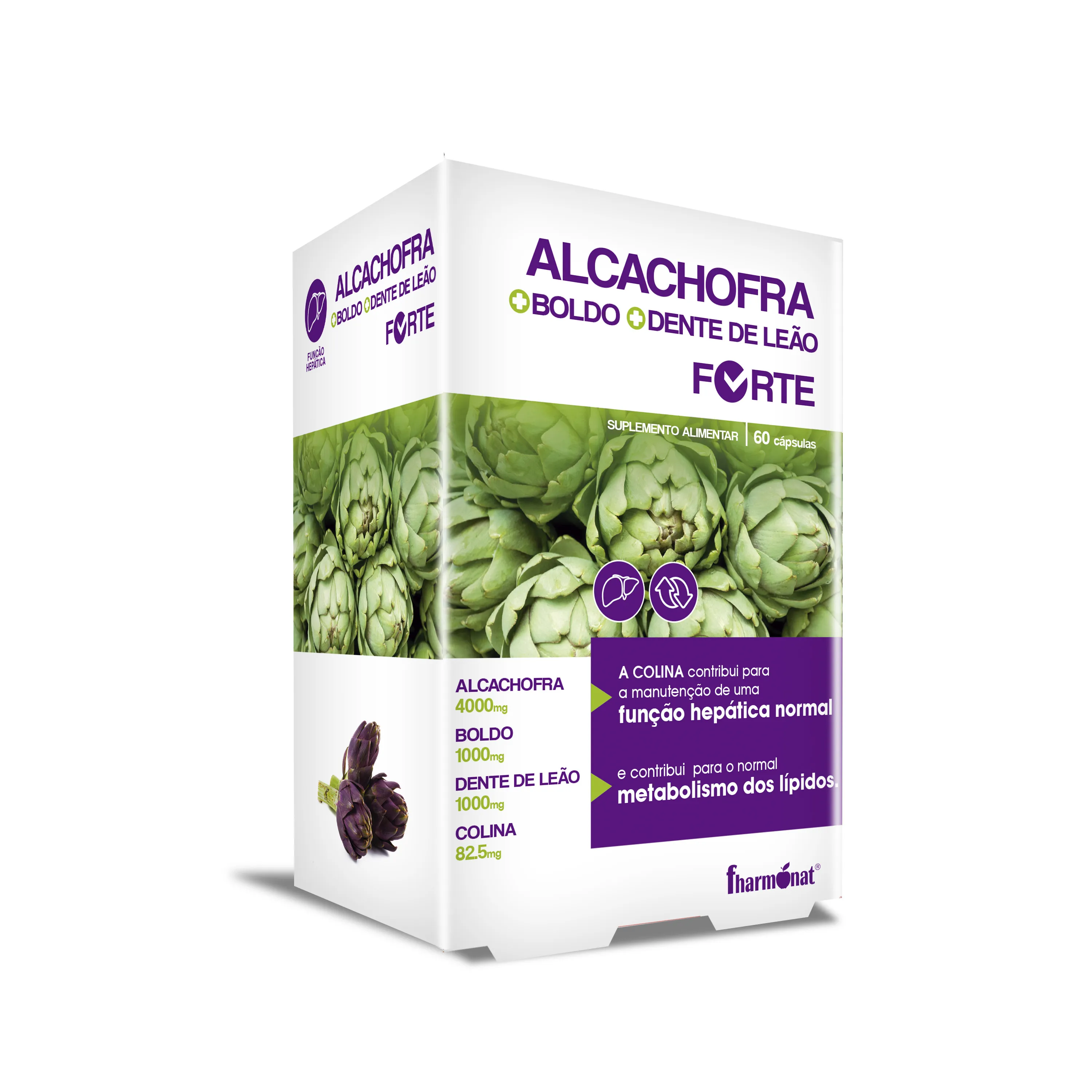 Alcachofra + Boldo + Dente de Leão 60 Cápsulas