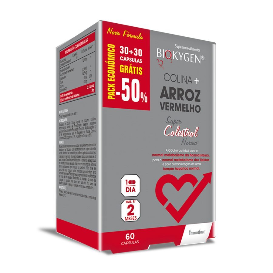 Biokygen Colina + Arroz Vermelho 30+30
