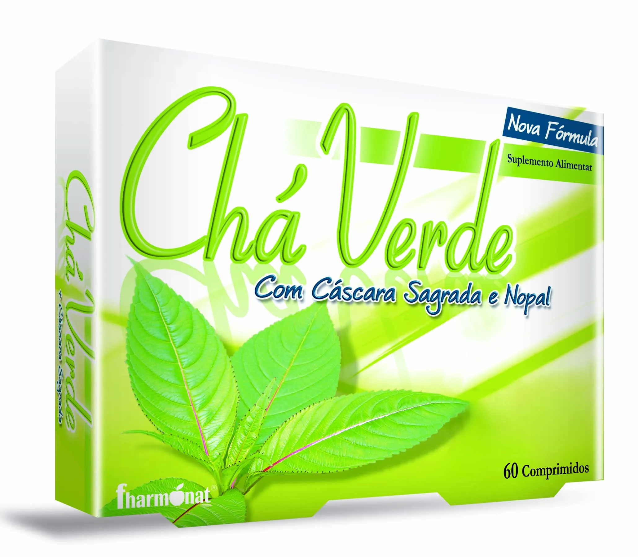 Chá Verde + Cáscara Sagrada 60 Comprimidos