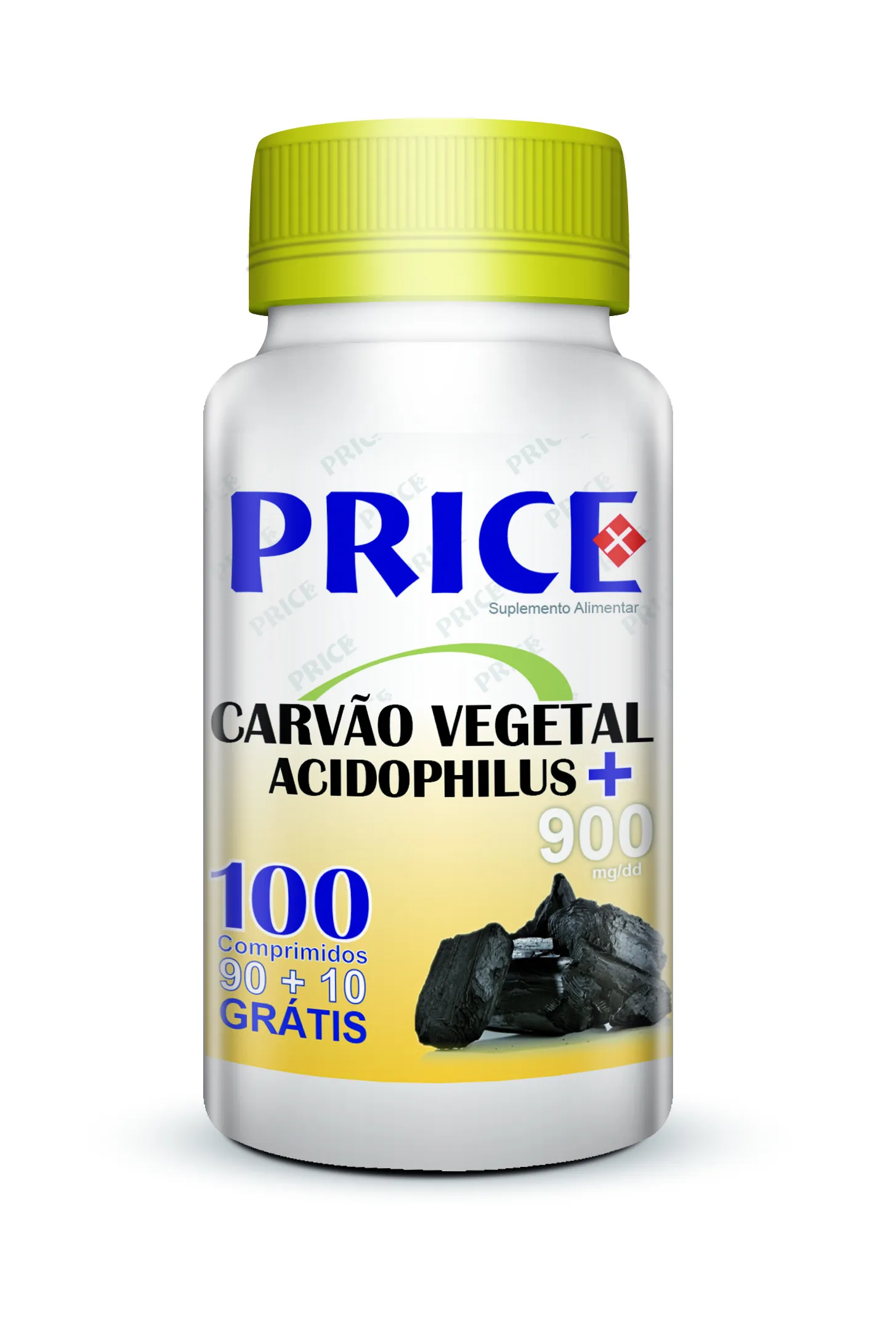 Carvão Vegetal + Acidophilus 90+10 Comprimidos