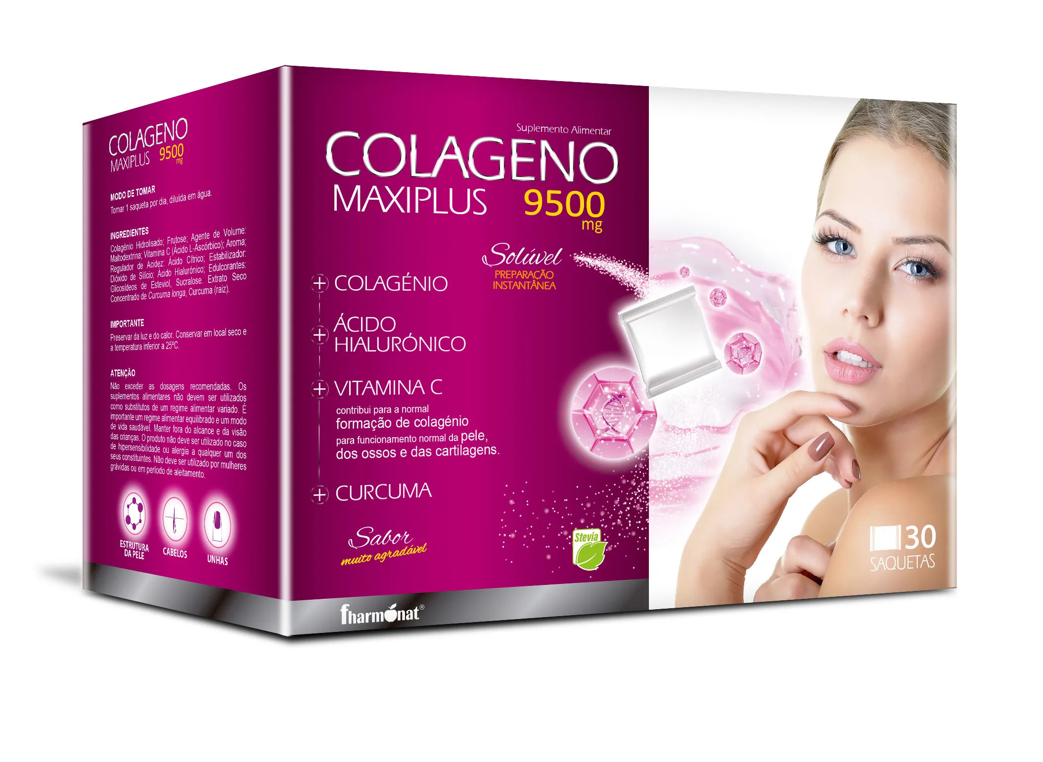 Colagénio Maxiplus 9500mg 30 Saquetas