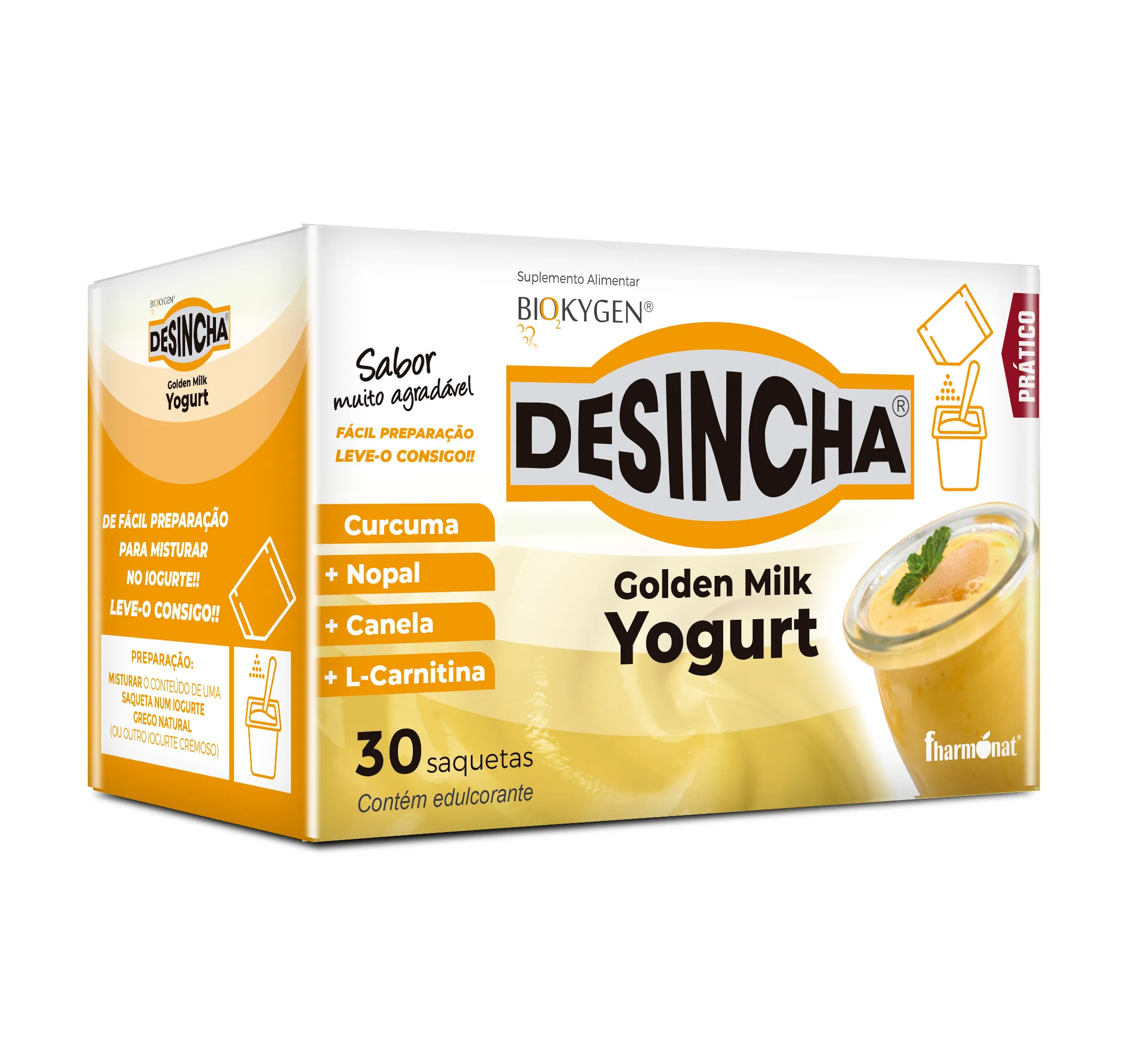 Biokygen Desincha Golden Milk Yogurt 30 Saquetas