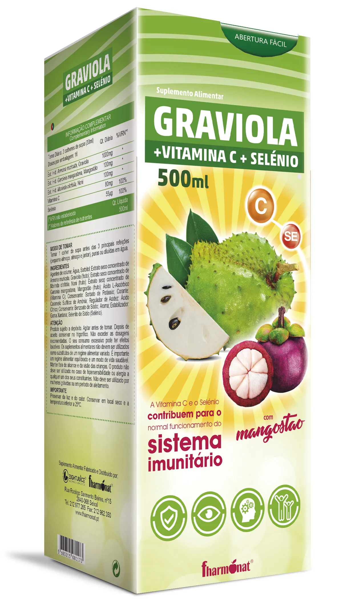 Graviola + Selénio + Vitamina C 500ml