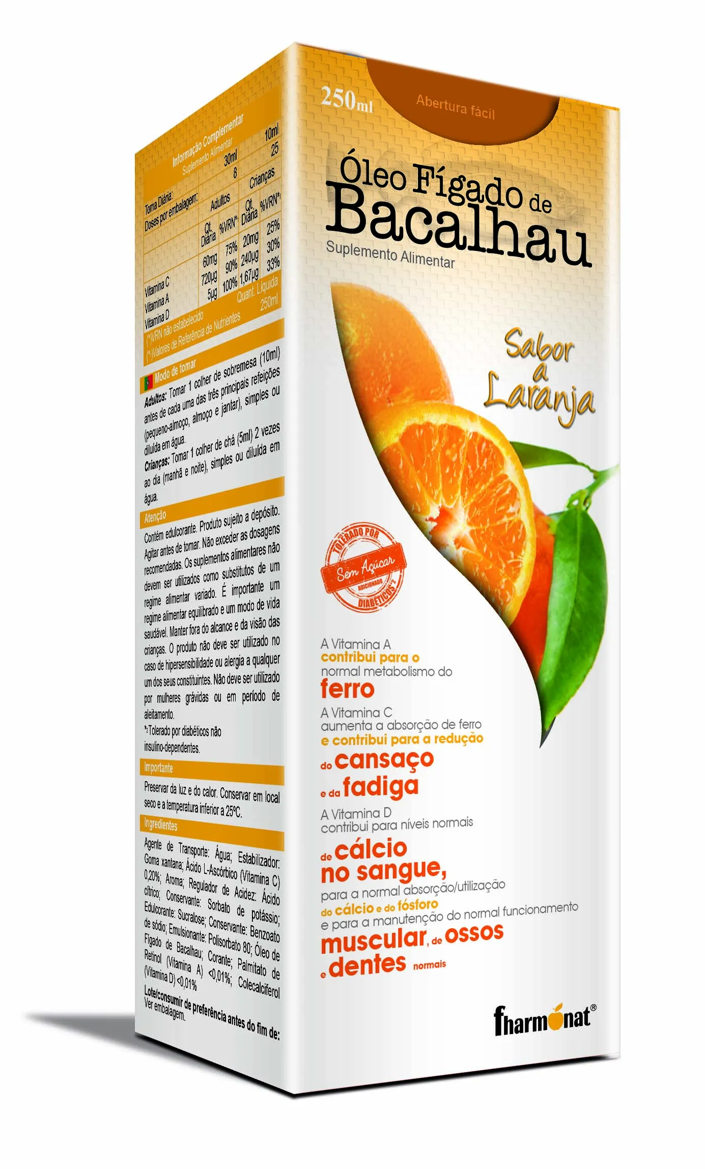 Óleo de Fígado de Bacalhau 250ml