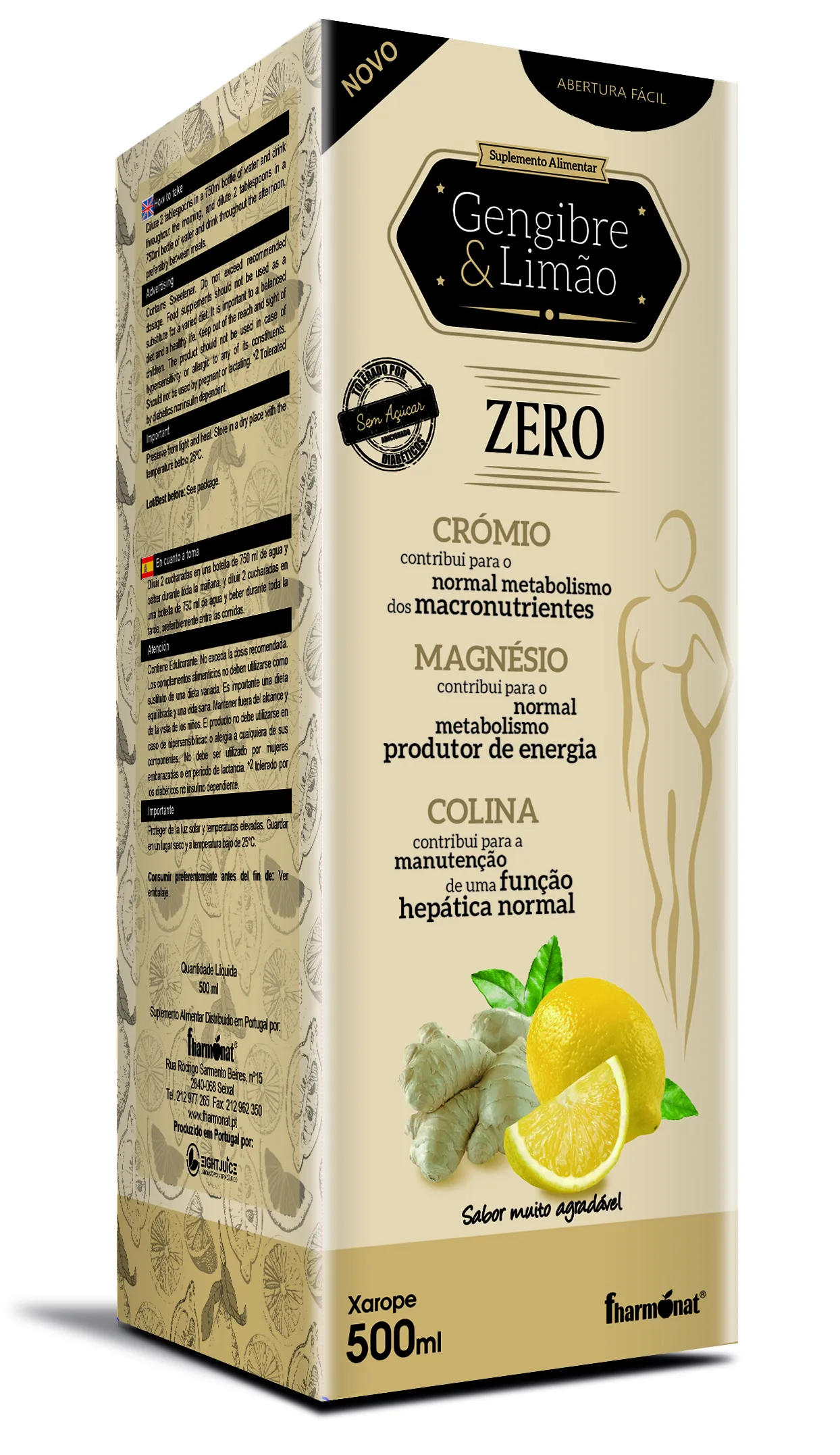 Gengibre & Limão Zero 500ml