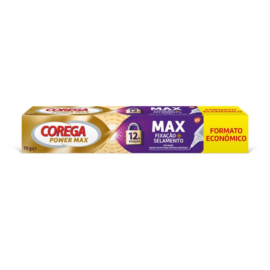 Corega Max Fixação + Selamento Creme Fixador Prótese