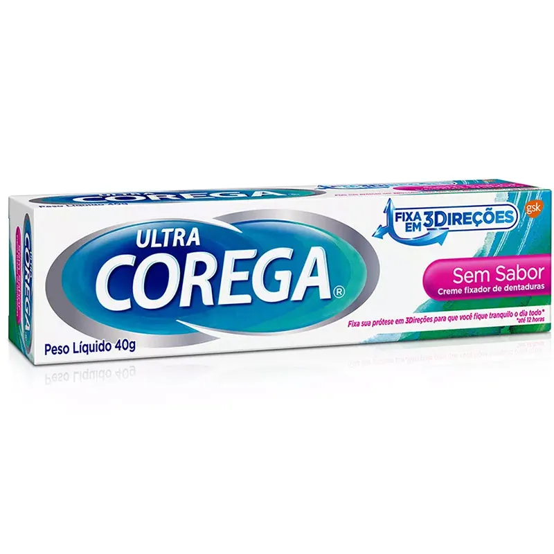 Corega Super Creme Fixador Prótese Sem Sabor 40g