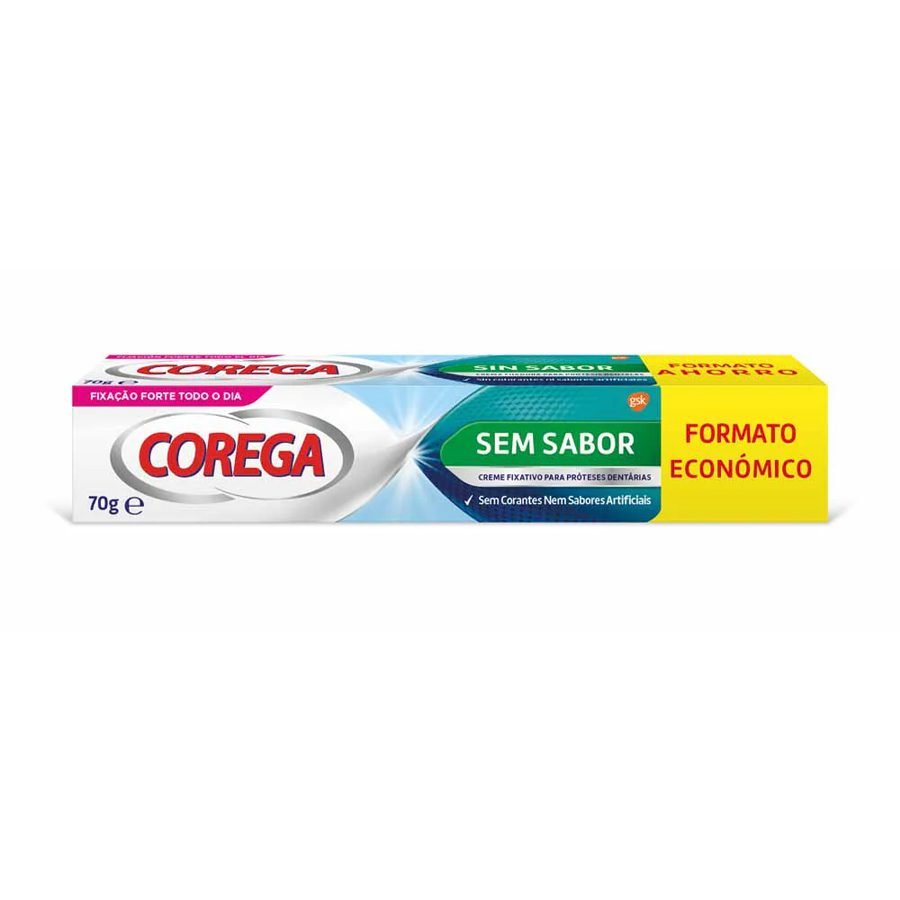 Corega Creme Fixador Prótese Dent sem Sabor 70g