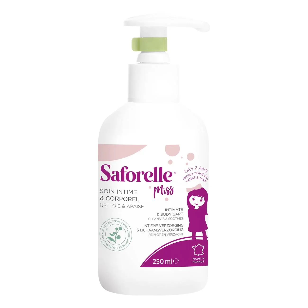 Saforelle Miss Solução Lavagem Íntima 2 Anos+ 250ml