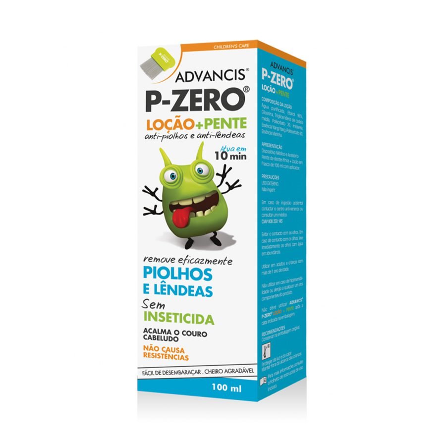 Advancis P-Zero Loção Anti Piolhos E Lêndeas Sem Inseticidas