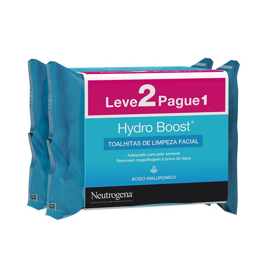 Neutrogena Hydro Boost Promo Duo Toalhitas Limpeza Facial