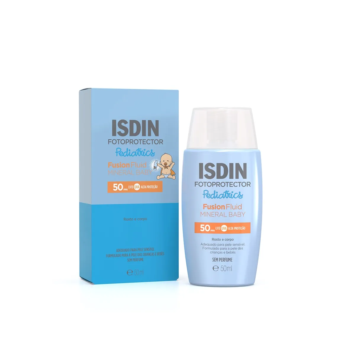 Fotoprotetor ISDIN Pediatrics Fusion Fluid Mineral Baby SPF50+ 50ml