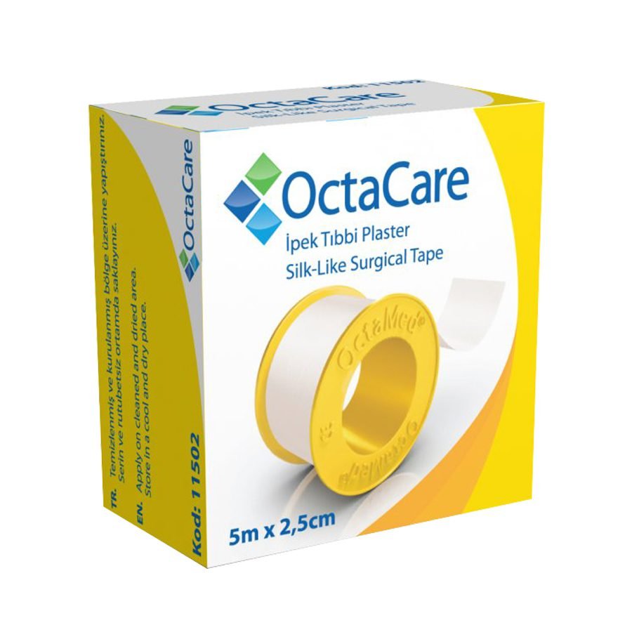 Octacare Adesivo Seda 5m x 2.5cm