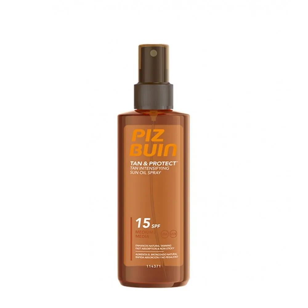 Piz Buin Tan & Protect Óleo Spray Acelerador de Bronzeado SPF15 150ml