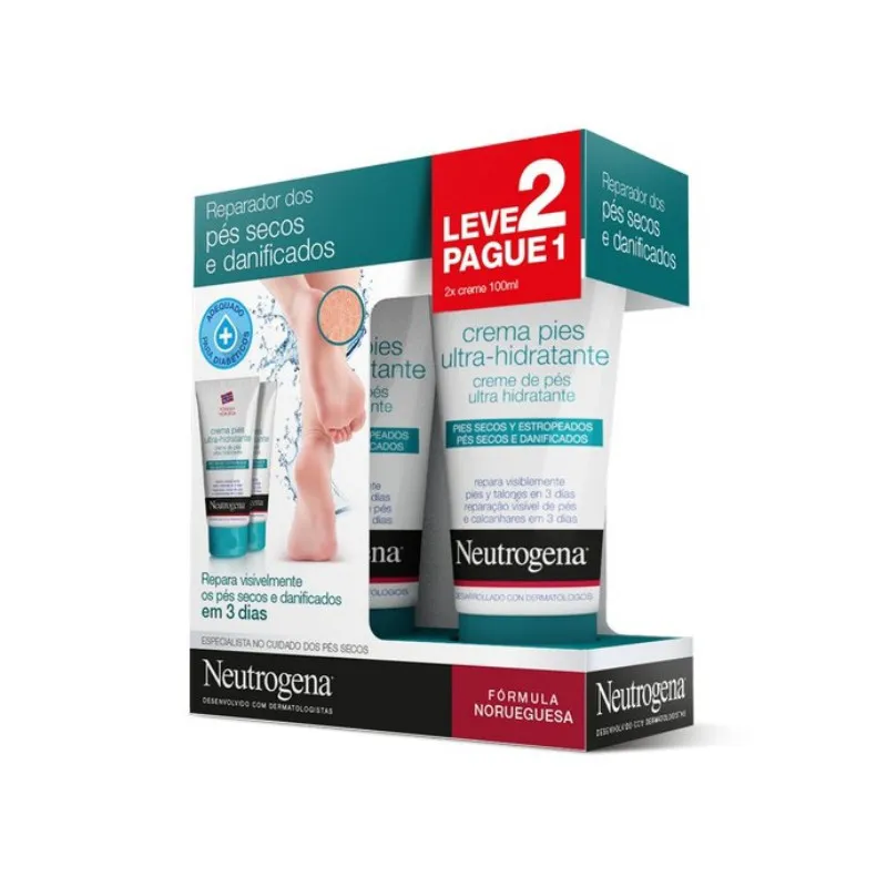 Neutrogena Duo Creme Pés Ultra-Hidratante 2x100ml