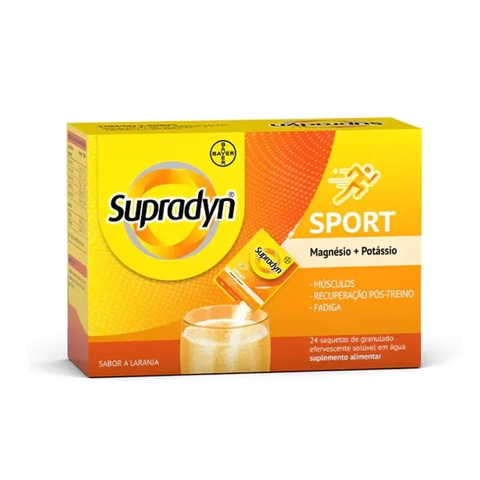 Supradyn Sport Magnésio + Potássio Grânulos Efervescentes 24 Saquetas