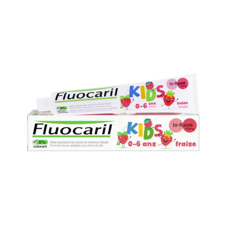 Fluocaril Kids Gel Dentífrico Morango 3-6 Anos 50ml