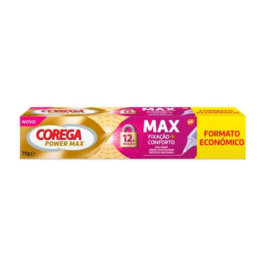 Corega Power Max Creme Fixador Frescura Prótese Dentária