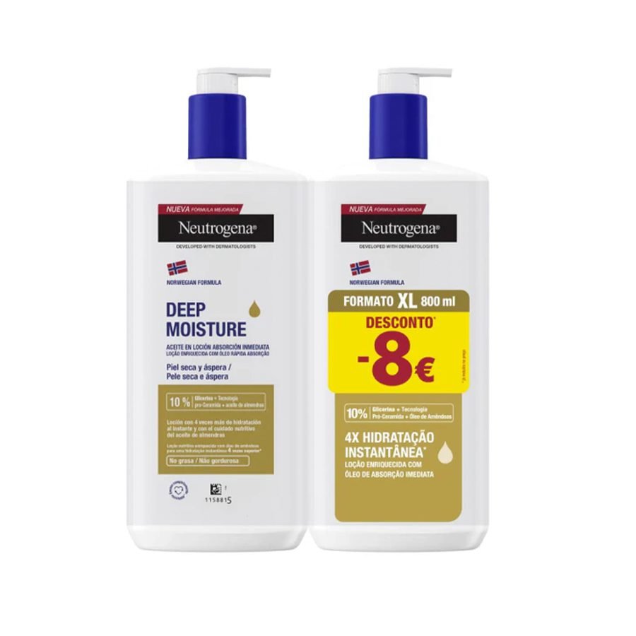 Neutrogena Corpo Pack Hidratação Profunda Óleo e Loção x2
