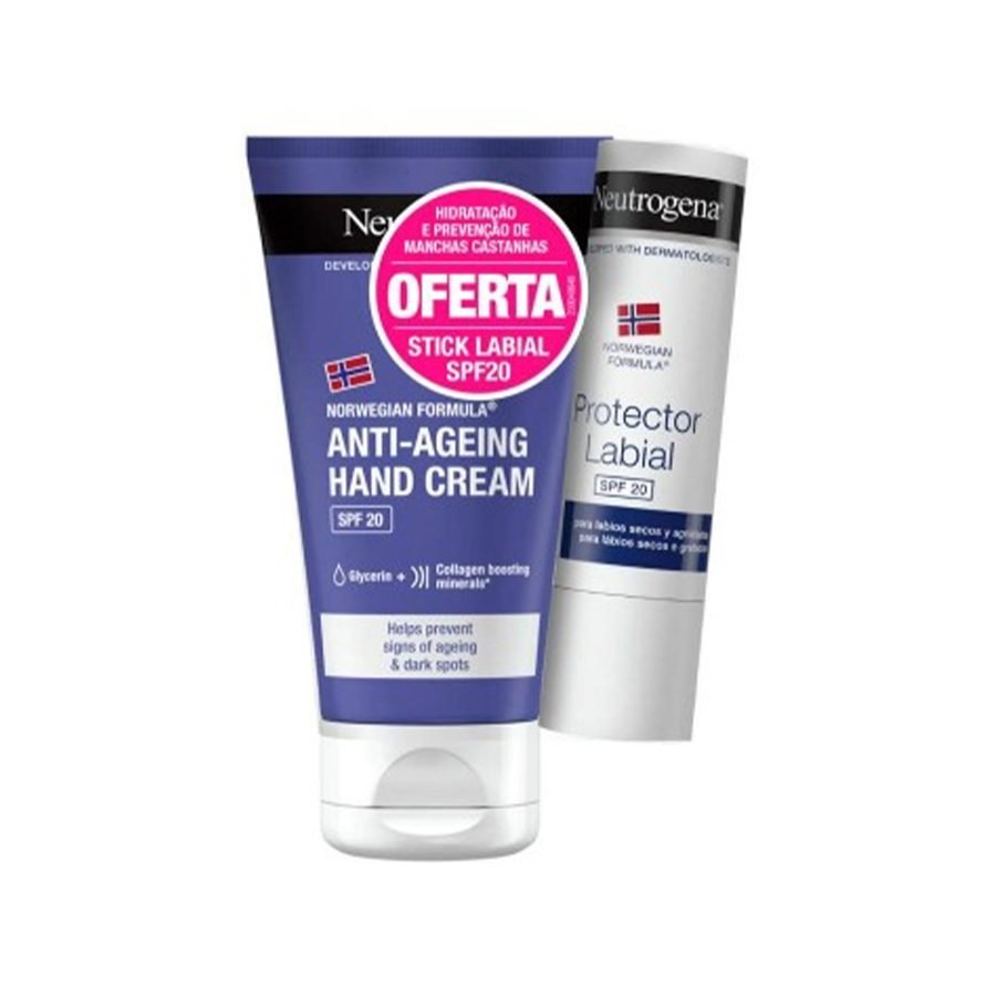 Neutrogena Mãos Pack Anti-Envelhecimento + Oferta Stick