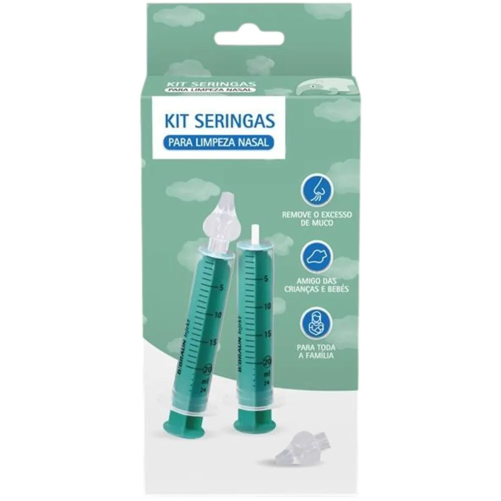 B. Braun Kit Seringas Limpeza Nasal 2x20ml